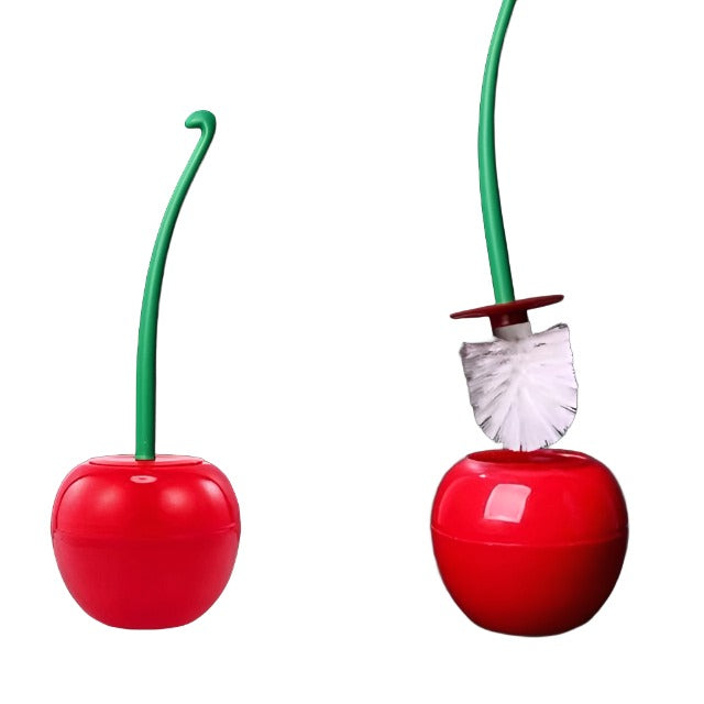 Cherry Shape Toilet Brush Holder Set