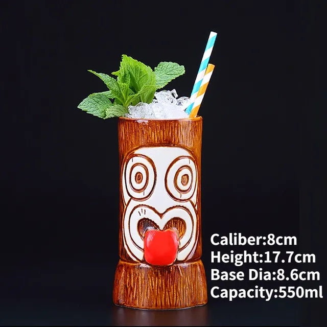 🌴 Club Retrorama Ceramic Hawaii Tiki Mugs 🌴