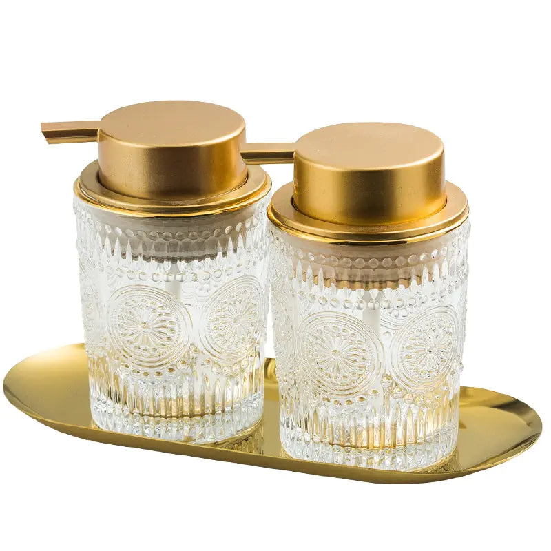 The Gilded Elegance Soap Decanter set