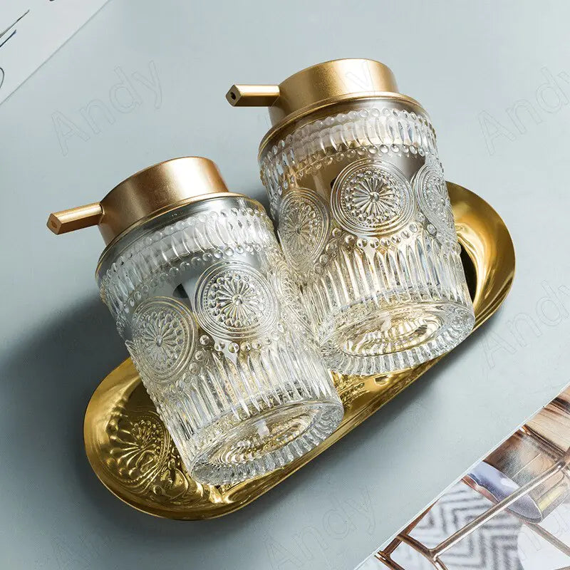 The Gilded Elegance Soap Decanter set