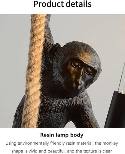 “Swinging Glow Monkey Pendant Light” 🌟