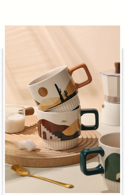 “Nostalgia Sipper” Ceramic Mug! ☕🌈