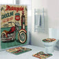 Retrorama 4 Piece Bathroom set ,  Vintage Route 66