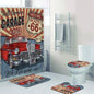 Retrorama 4 Piece Bathroom set ,  Vintage Route 66