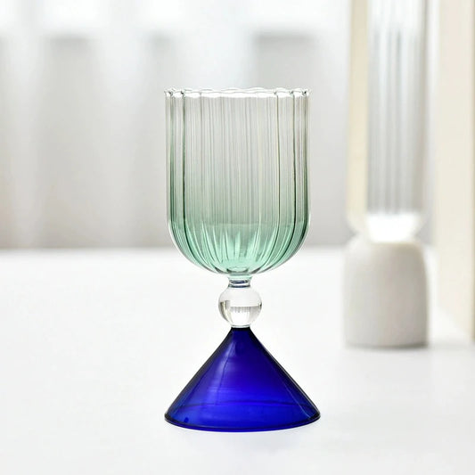 Blue Oasis Wine Glass