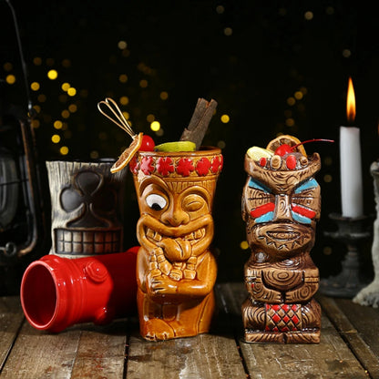 🌴 Club Retrorama Ceramic Hawaii Tiki Mugs 🌴