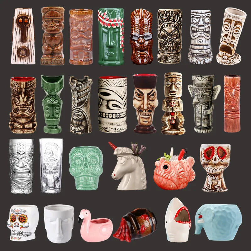 🌴 Club Retrorama Ceramic Hawaii Tiki Mugs 🌴