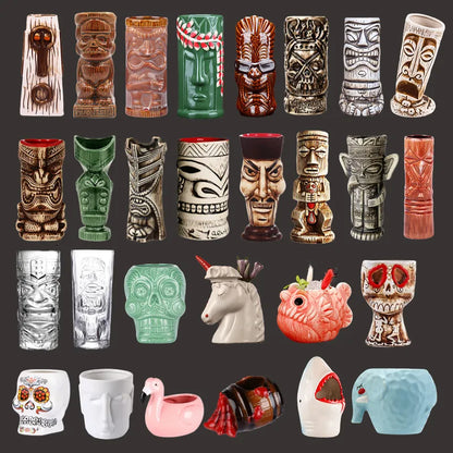 🌴 Club Retrorama Ceramic Hawaii Tiki Mugs 🌴