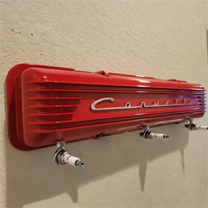 Retro Corvette spark plug Key or clothes hanger rack